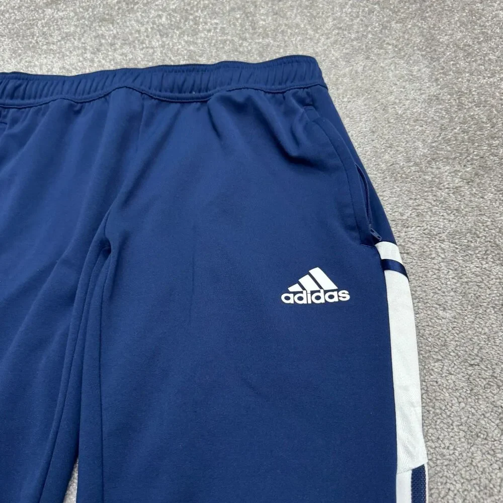 Adidas Tiro 23 League Track Joggers Pants Large Mens Blue White 3-Striped Soccer